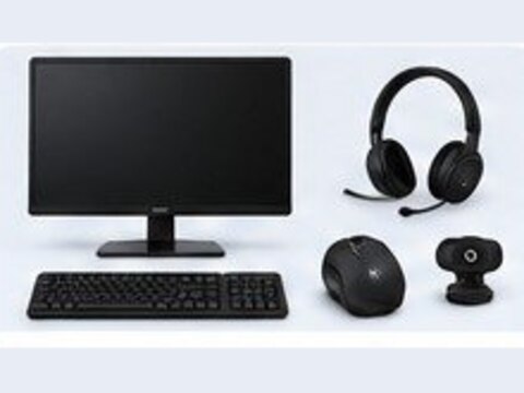 Monitors, keyboards and accessories